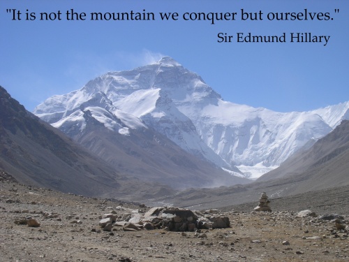 Inspiring quote from Sir Edmund Hillary